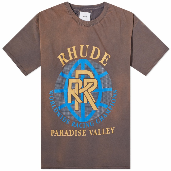 Photo: Rhude Men's Paradise Valley T-Shirt in Vintage/Grey