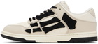 AMIRI Beige & Black Skel Top Low Sneakers