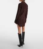 Stouls Geraldine suede shirt dress
