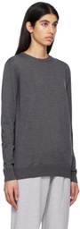 WARDROBE.NYC Gray Crewneck Sweater