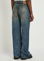 Our Legacy Treble Cut Wide-leg Denim Jeans Navy