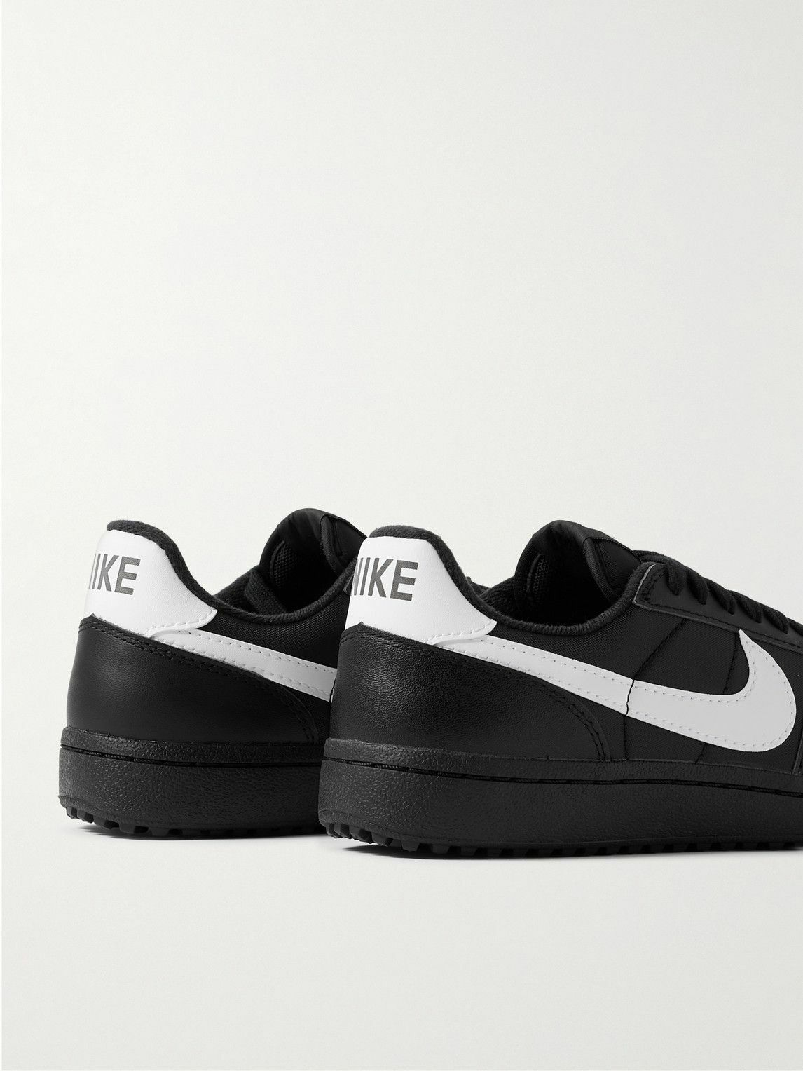 Nike - Field General 82 Shell and Leather Sneakers - Black