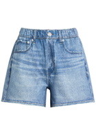 Rag & Bone Denim Print Terry Shorts Blue