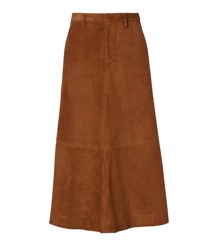 Photo: Citizens of Humanity Cassia suede midi skirt