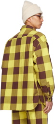 Acne Studios Yellow & Brown Padded Shirt