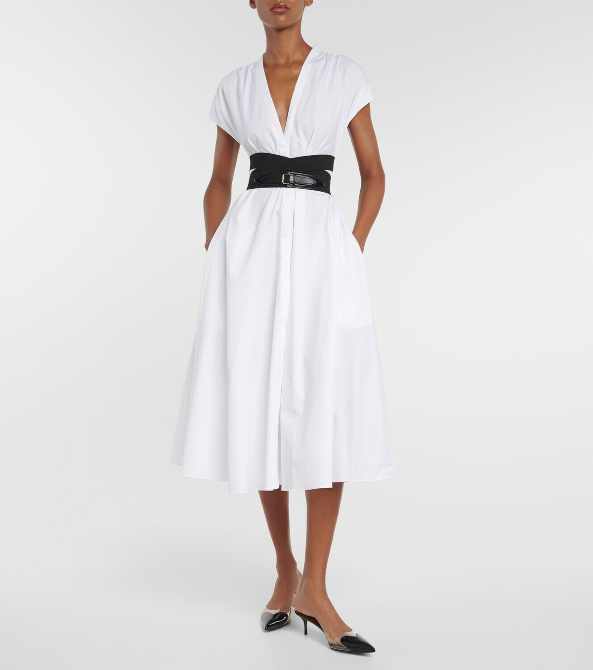 ワンピース ALAIA COTTON POPLIN DRESS ALAÏA POPLIN DRESS |ALAÏA US