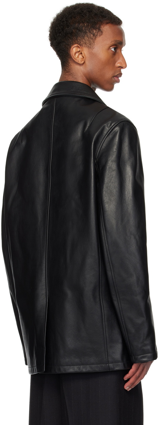 OUR LEGACY Black Alley Leather Jacket Our Legacy