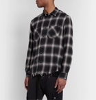 AMIRI - Checked Cotton-Flannel Shirt - Gray