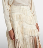 Xu Zhi Fringed maxi skirt