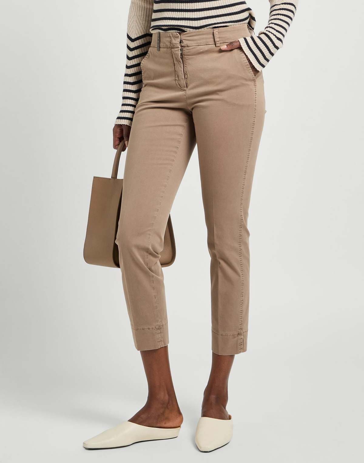 Peserico Icon 4718 Womens Pants Khaki