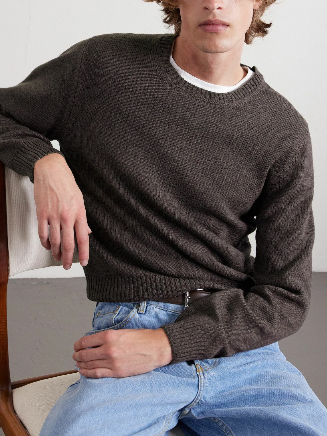 J. Mueser - Merino Wool Sweater - Brown
