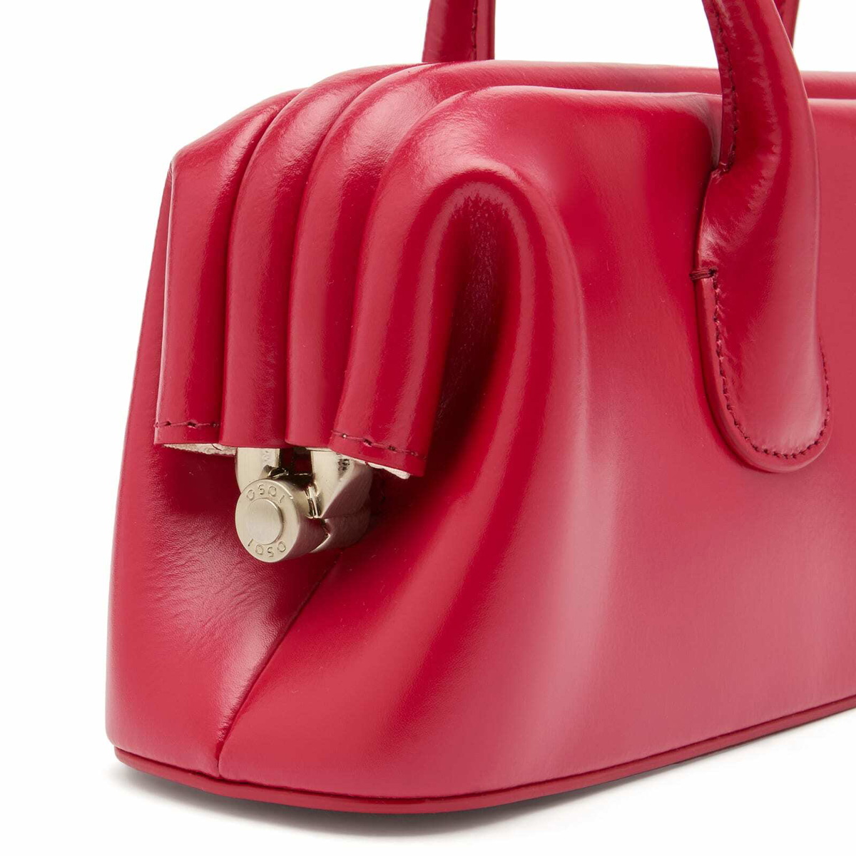 OSOI Women's Boat Wide Mini Bag in Plum Red 