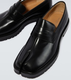 Maison Margiela Tabi polished leather loafers