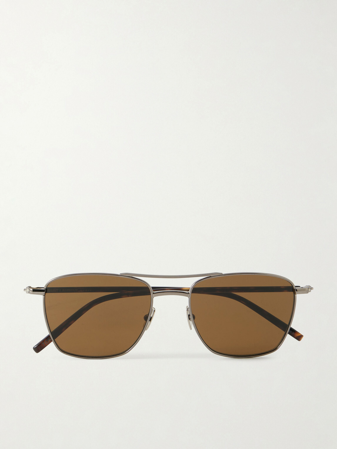 SAINT LAURENT - Squared-Frame Metal Sunglasses