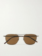 SAINT LAURENT - Squared-Frame Metal Sunglasses