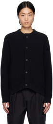 Uniform Bridge Black Round Neck Cardigan