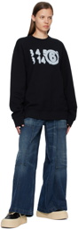 MM6 Maison Margiela Black Zoom Sweatshirt