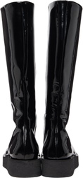 Ernest W. Baker Black High Zip Boots