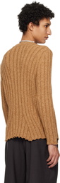 Kiko Kostadinov Tan Kada Knit Sweater
