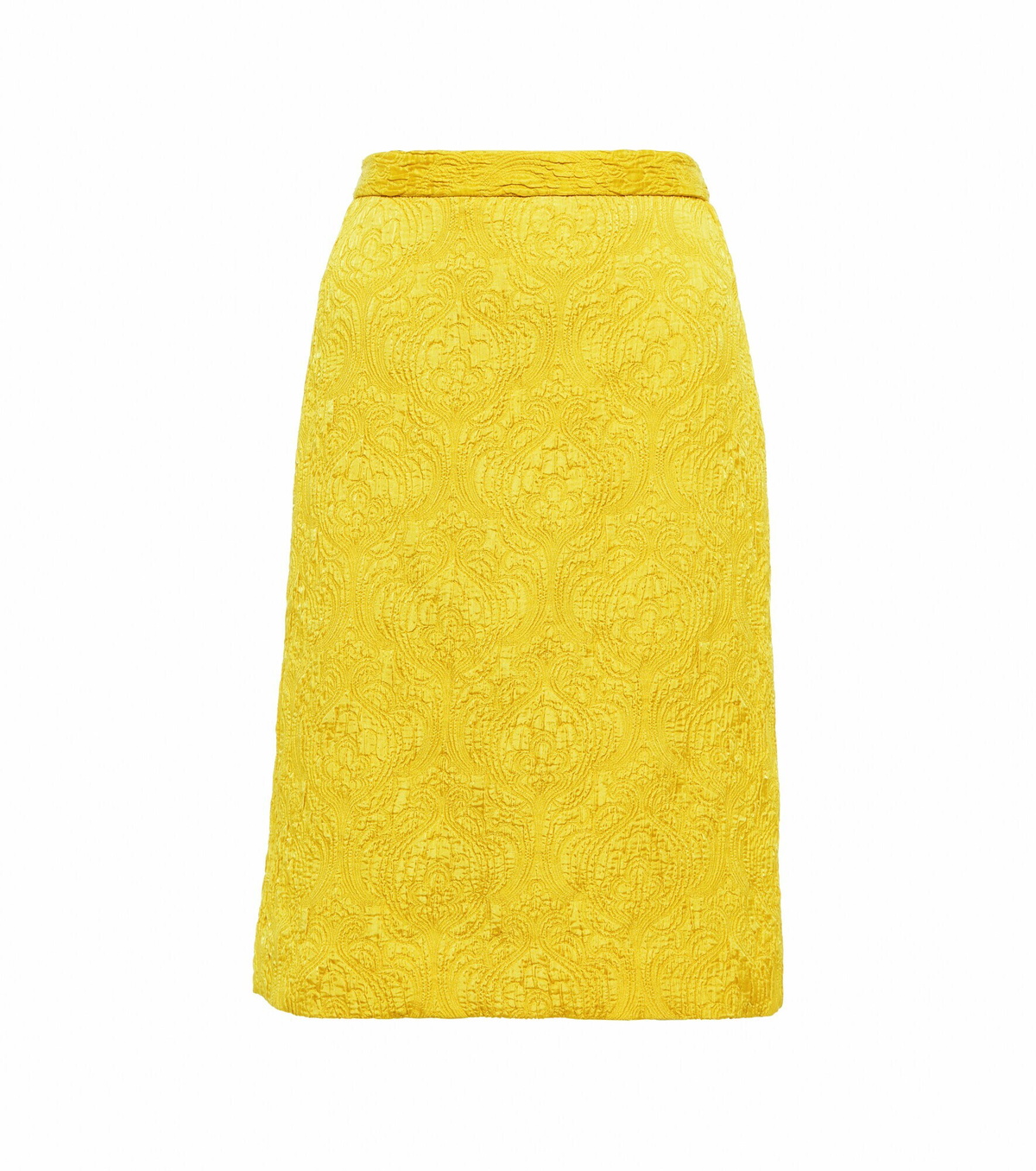 スカート DRIES VAN NOTEN 'Salga' skirt Yellow Yellow & Pink Pleated Midi Skirt by Dries Van Noten on Sale