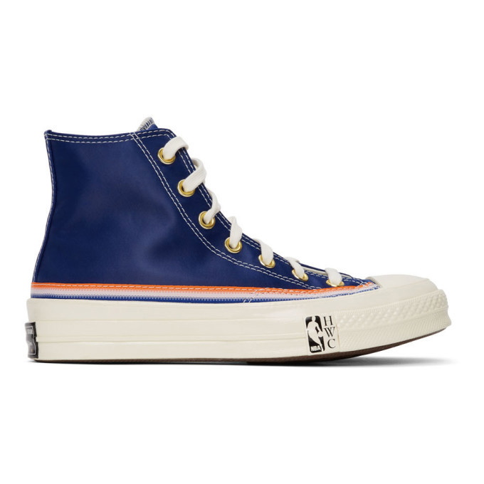Photo: Converse Blue Breaking Down Barriers Edition Knicks Nathaniel Clifton Chuck 70 High Sneakers