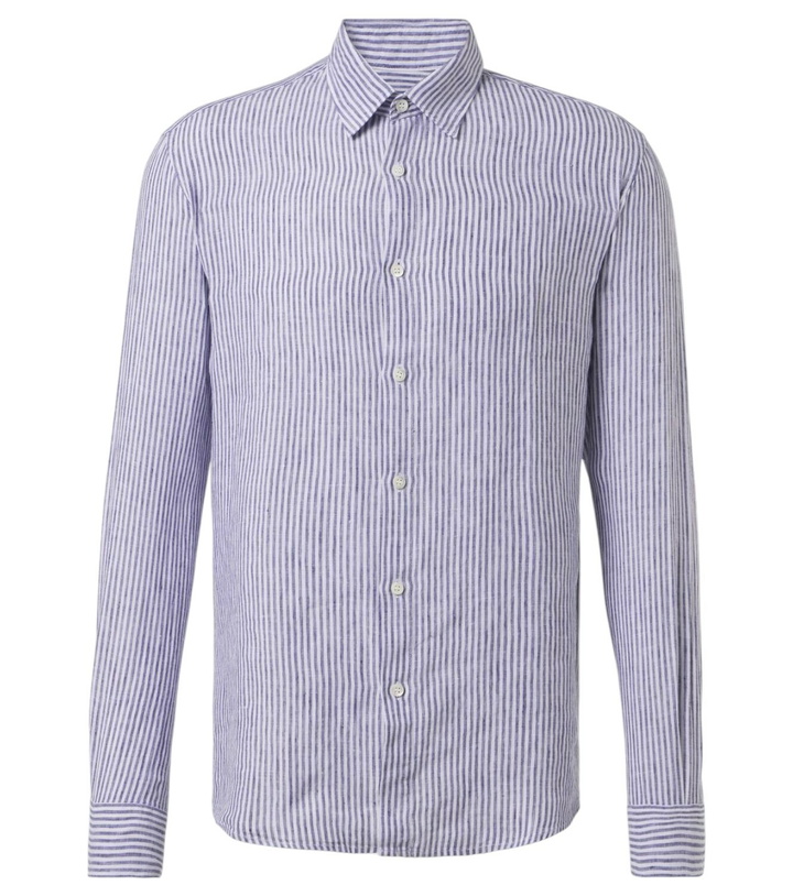 Photo: Sunspel Striped linen shirt