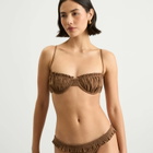Faithfull The Brand Women's Esterel Bikini Top in Clay