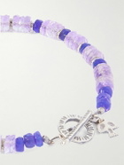 Peyote Bird - Caladesi Silver, Amethyst and Ethiopian Opal Beaded Bracelet