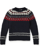 Chamula - Fair Isle Merino Wool Sweater - Blue