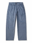 Noah - Straight-Leg Cotton-Corduroy Trousers - Blue