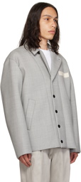 sacai Gray Suiting Bonding Jacket