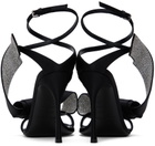 AREA Black Sergio Rossi Edition Marquise Heeled Sandals