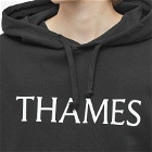 Thames Men's Classic Logo Hoody in Black/Red