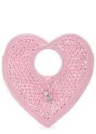 Jacquemus Le Spiaggia Coeur Heart Raffia Tote bag - Pink - One Size