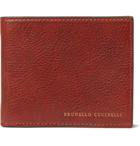 Brunello Cucinelli - Burnished Full-Grain Leather Billfold Wallet - Brown