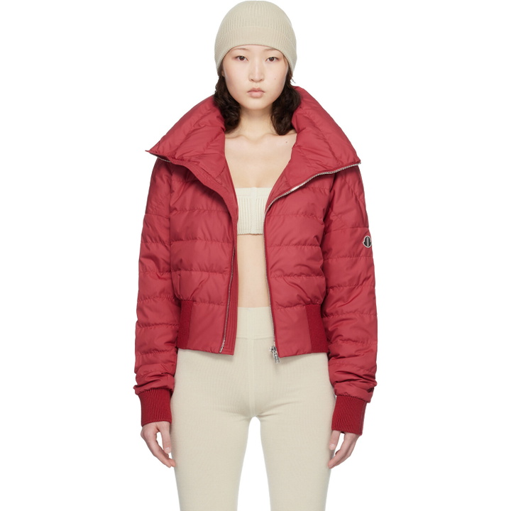 Photo: Rick Owens Moncler + Rick Owens Red Cropped Down Jacket