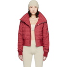 Rick Owens Moncler + Rick Owens Red Cropped Down Jacket