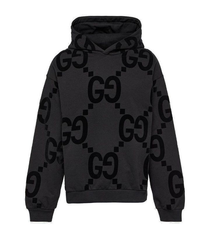 Photo: Gucci Jumbo GG cotton jersey hoodie