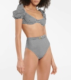 Caroline Constas Skyros checked bikini top