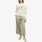 Sporty & Rich Women's Horse Knitted Sweater in Cream