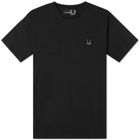 Fred Perry x Raf Simons Oversized Print T-Shirt in Black