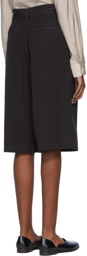 LEMAIRE Black Cotton Shorts