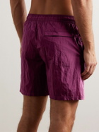 Stone Island - Logo-Appliquéd Straight-Leg Mid-Length Swim Shorts - Purple