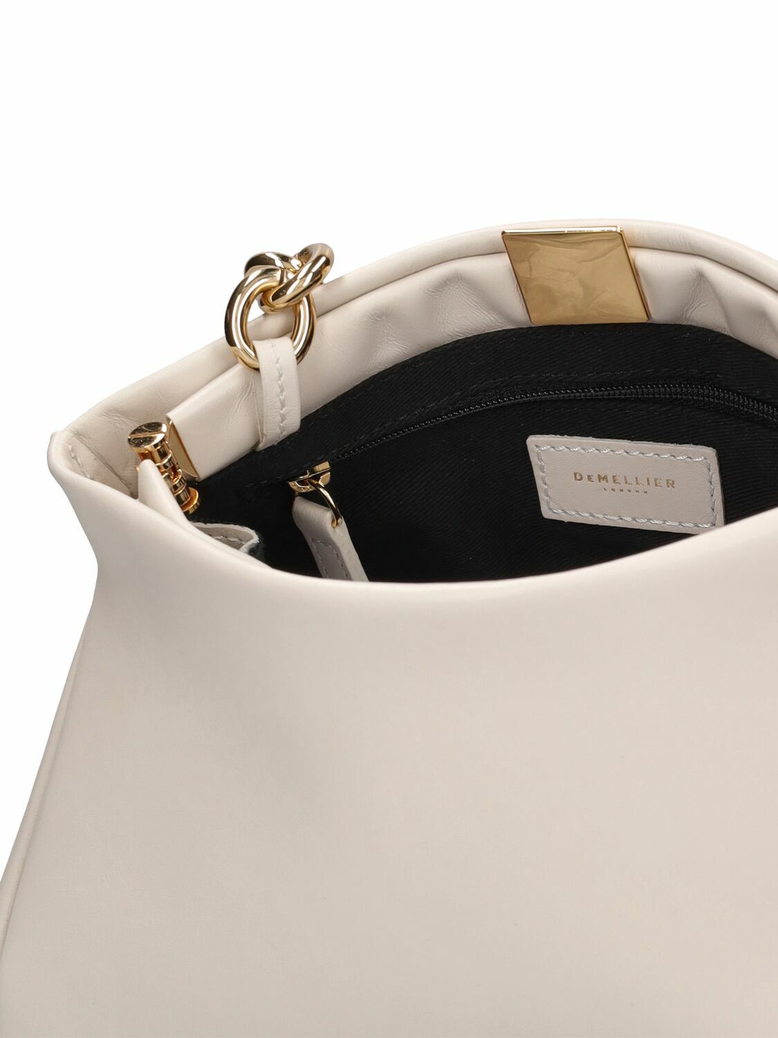 DEMELLIER Cannes Chunky Chain Leather Clutch DeMellier