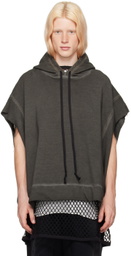 NICOLAS ANDREAS TARALIS Gray Raw Edge Hoodie