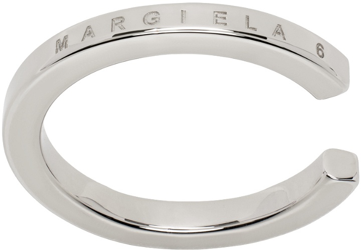 Photo: MM6 Maison Margiela Silver Minimal Cut Ring