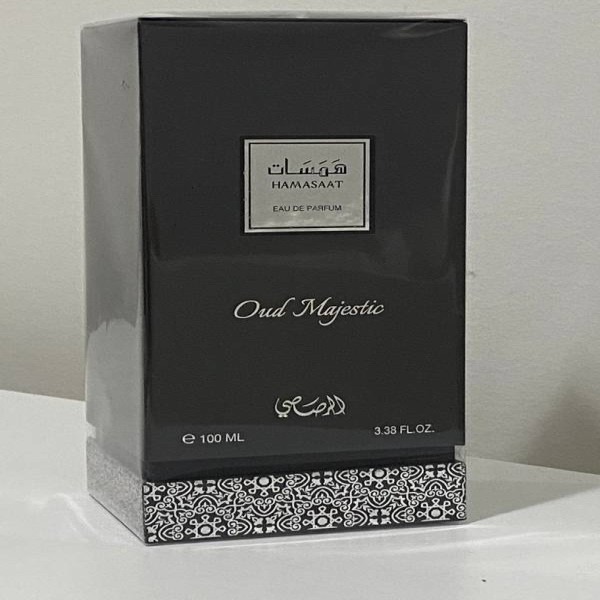 Photo: Rasasi Mens Hamasaat Oud Majestic EDP Spray 3.4 oz Fragrances 614514092262