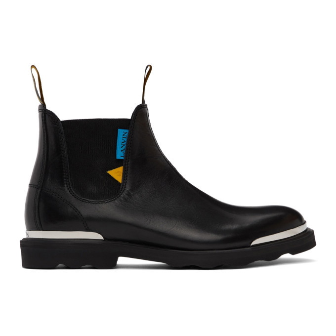 Lanvin Medley leather ankle boots - Black
