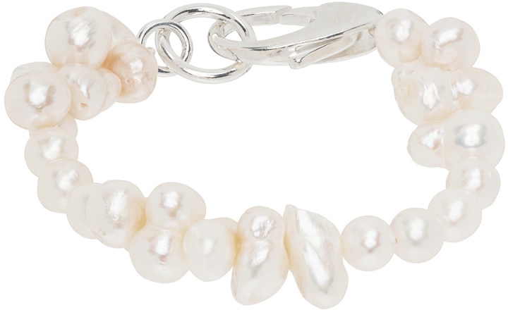 Photo: Hatton Labs SSENSE Exclusive White Pearl Bracelet