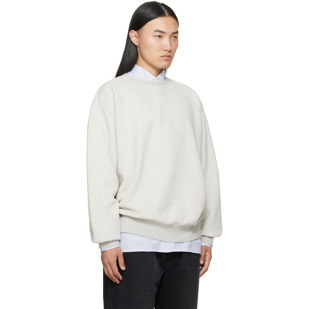 Maison Margiela Gray 4-Stitch Sweatshirt